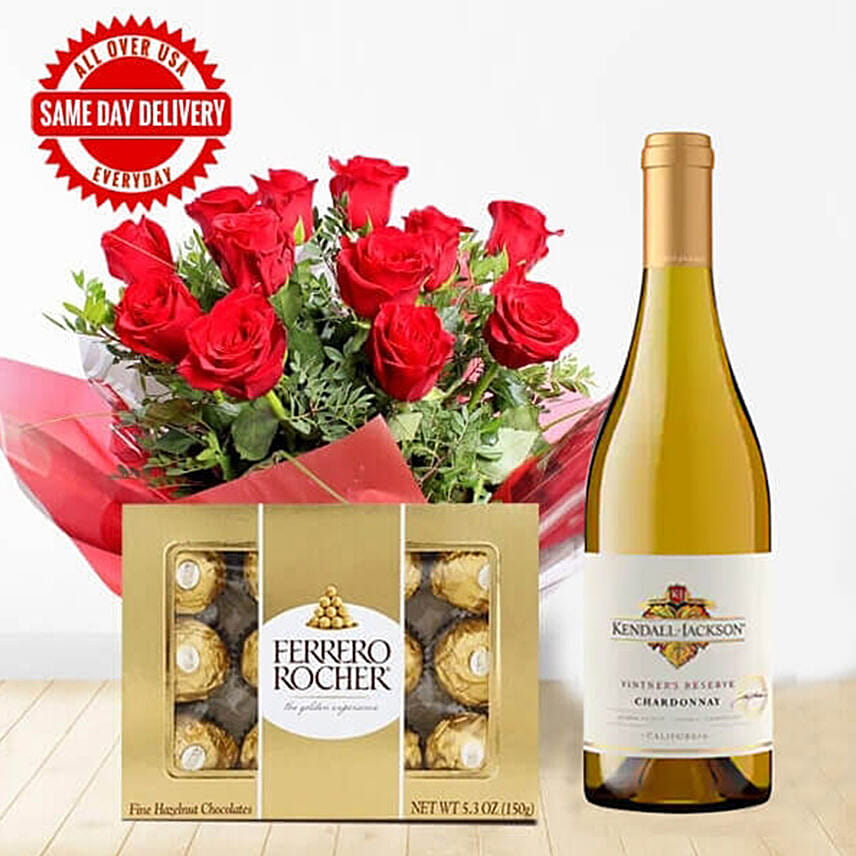 White Wine Roses & Choco