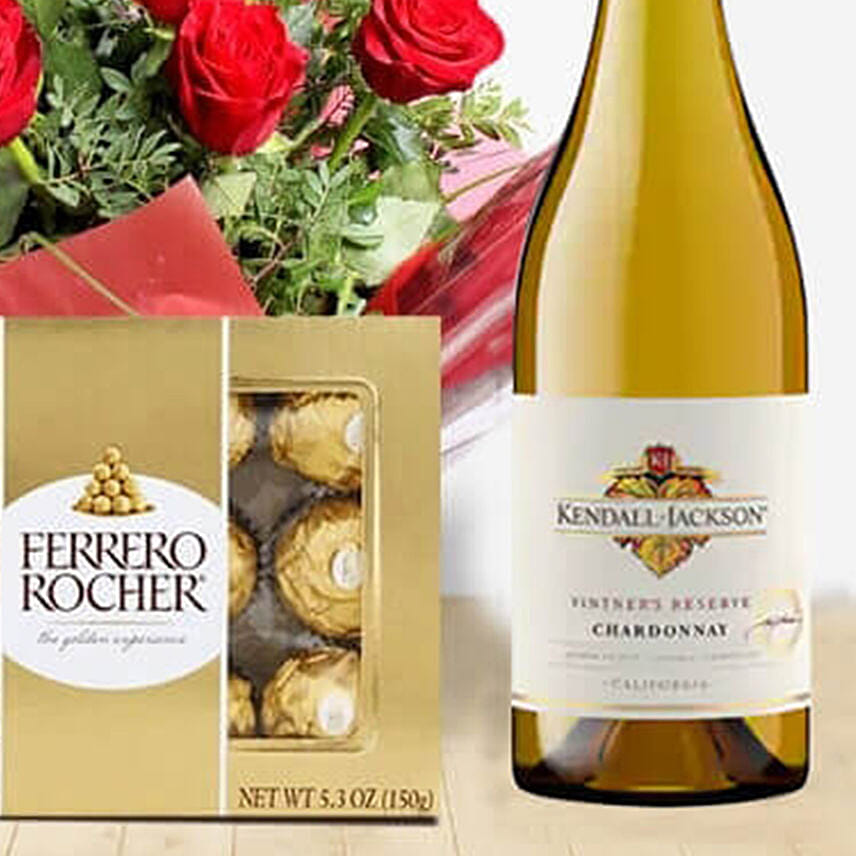 White Wine Roses & Choco
