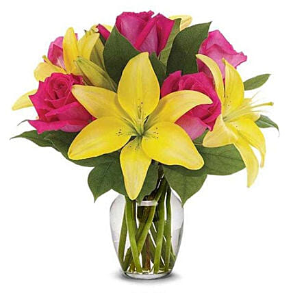 Rose And Lily Lemonade Bouquet: 