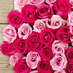 50 Assorted Pink Roses