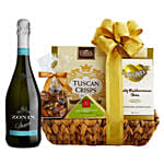 90 Point Prosecco & Cheese Gift Basket