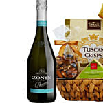 90 Point Prosecco & Cheese Gift Basket