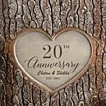 Anniversary Personalized Resin Tree Trunk Sculpture