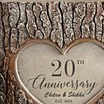 Anniversary Personalized Resin Tree Trunk Sculpture