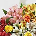 Assorted Lilies And Roses