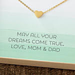 Birthday Necklace With Personalized Message Card