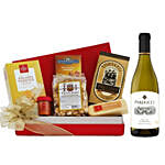 Chardonnay & Tempting Treats Gift Basket