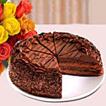 Chocolate Cake & Roses