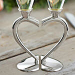 Connected Hearts Personalized Wedding Flute Set