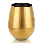 Gold Stemless Wine Glasses Set Of 2