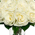 One Dozen White Roses