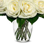 One Dozen White Roses