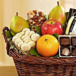 Vintage Gourmet Fruit & Cheese Gift Basket