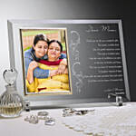 Dear Mom Poem Personalized Glass Frame