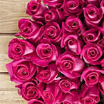 50 Hot Pink Roses