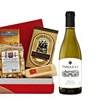 Chardonnay & Tempting Treats Gift Basket