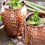 Hammered Finish Moscow Mule Mugs