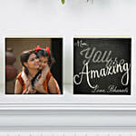 Personalized Photo Shelf Blocks Set Of 2