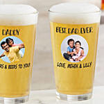 Photo Message On Pint Glass