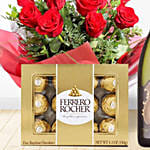 Sparkling Wine Roses & Choco
