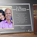 To My Dad Personalized Engraved Frame