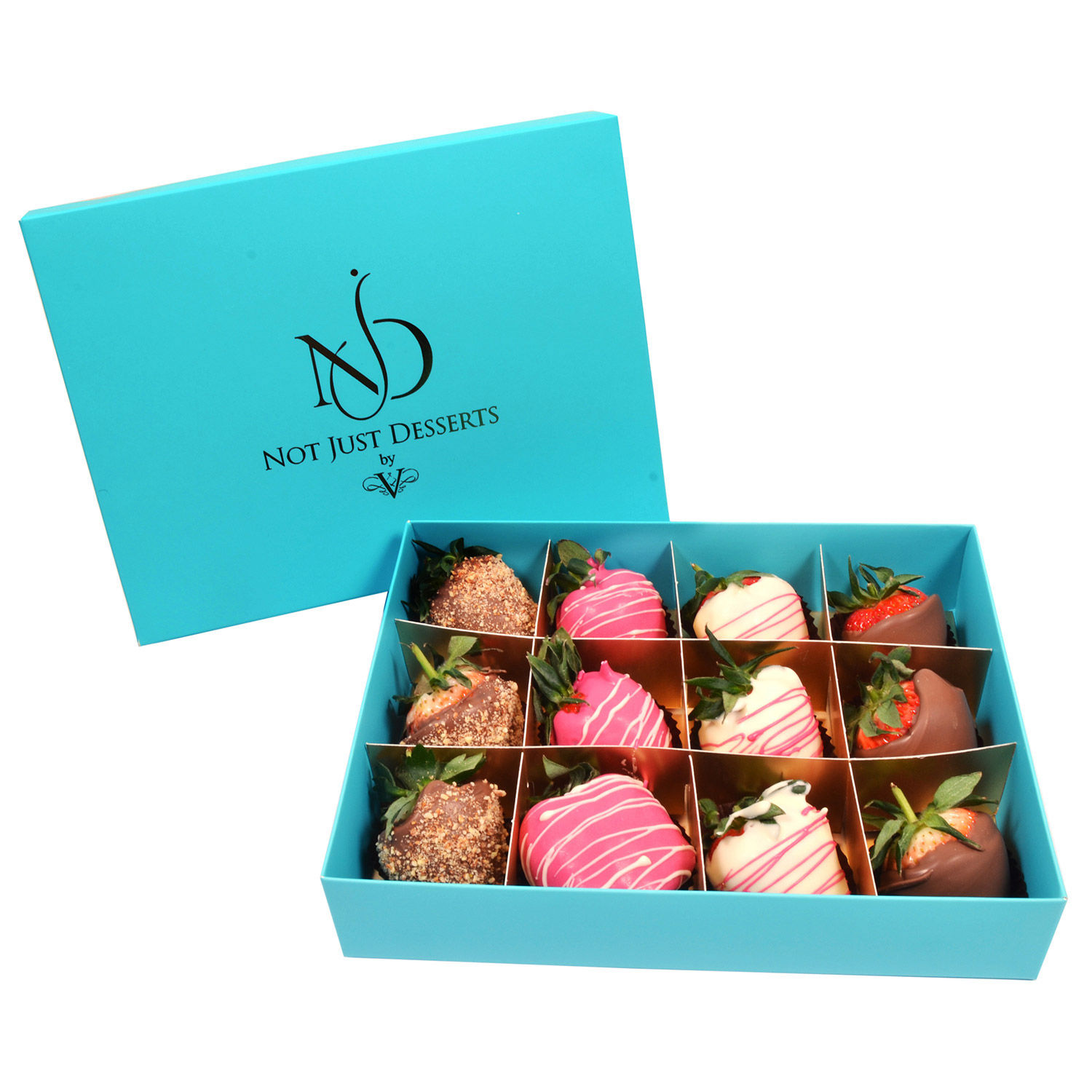 Online 12Pcs Chocolate Covered Strawberries Gift Delivery in UAE FNP