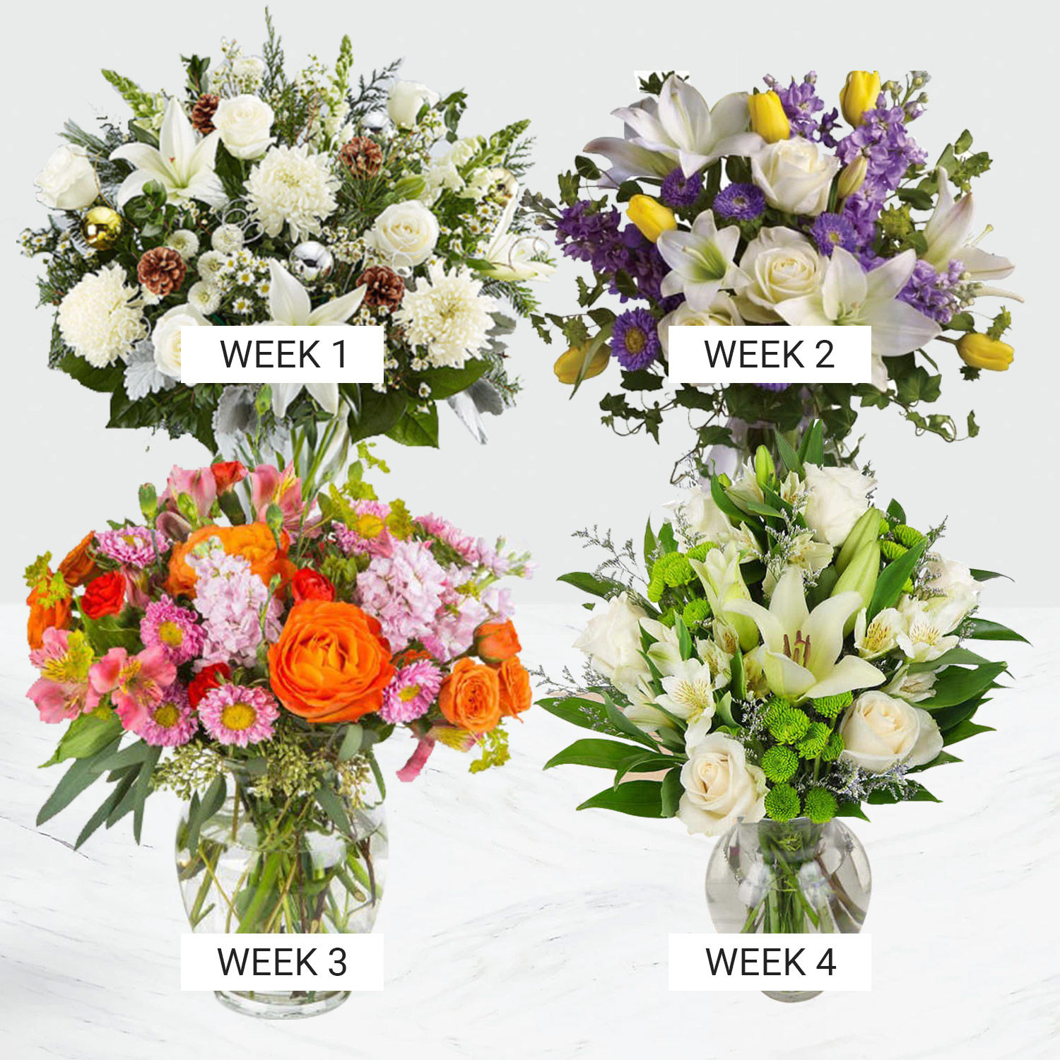 Online Garden Fresh Colourful Flowers Gift Delivery in UAE FNP