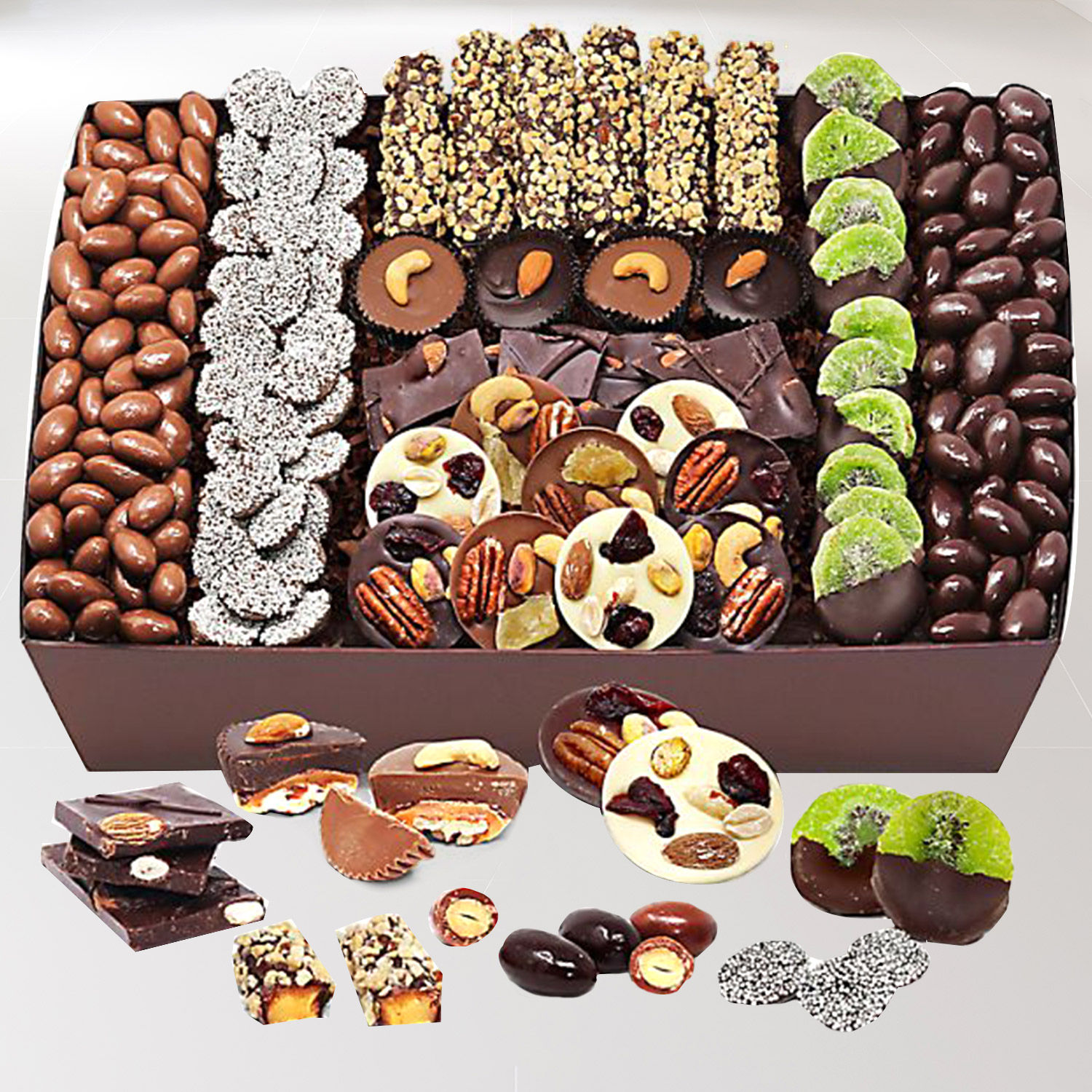 Online Belgian Chocolate Covered Fruits and Nuts Gift Delivery in UAE FNP