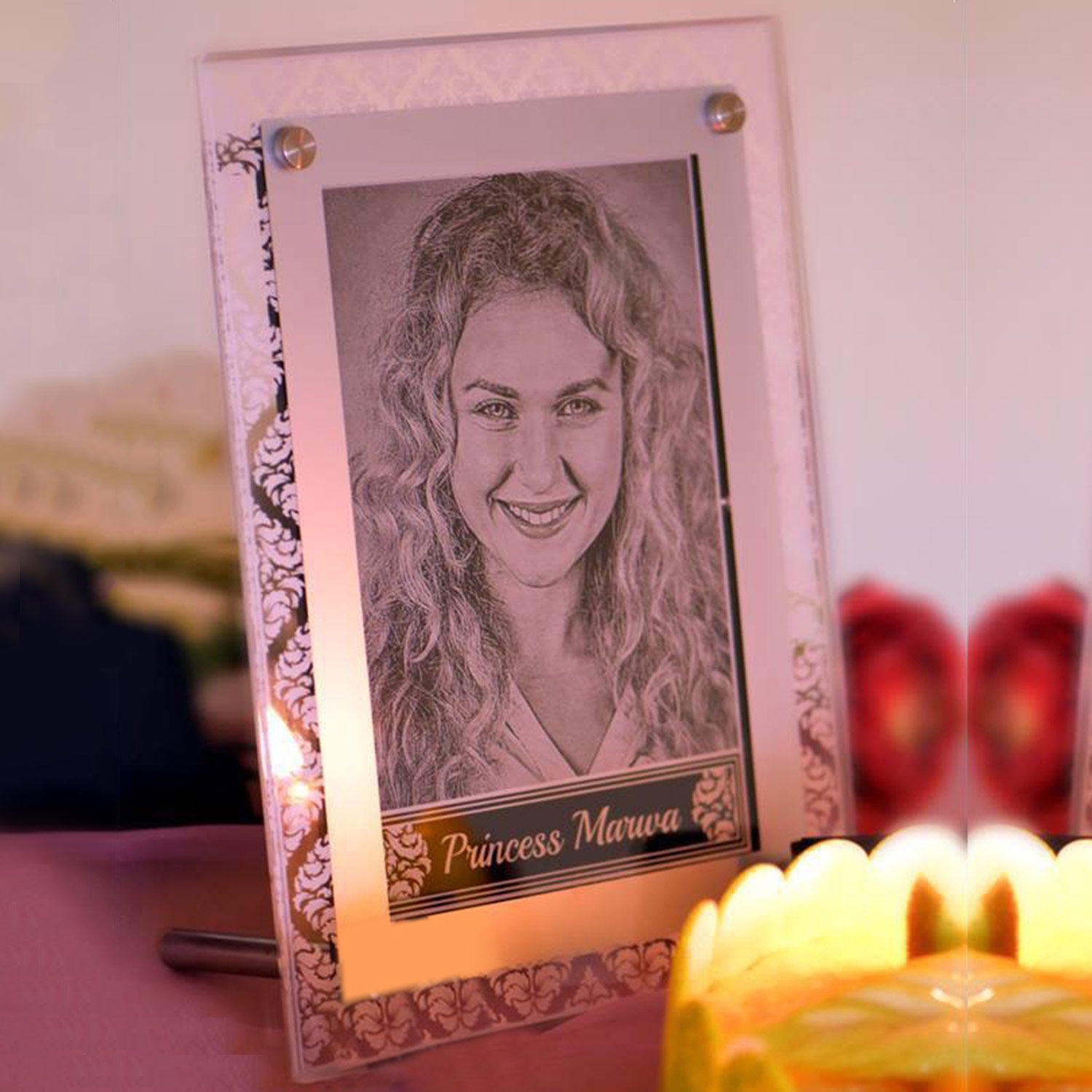Online Personalised Light up Photo Frame Gift Delivery in UAE FNP