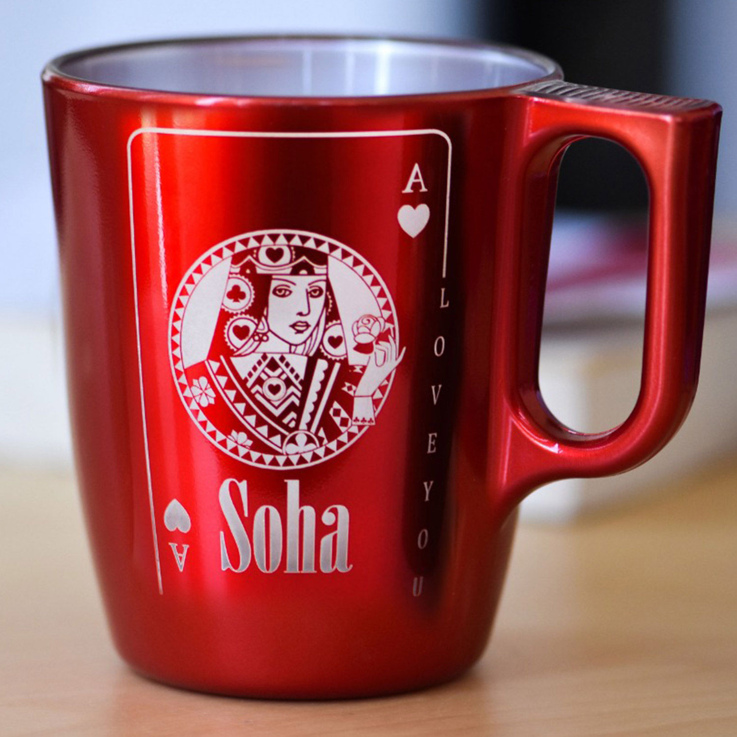 Online Personalised Engraved Queen Mug Gift Delivery in UAE FNP