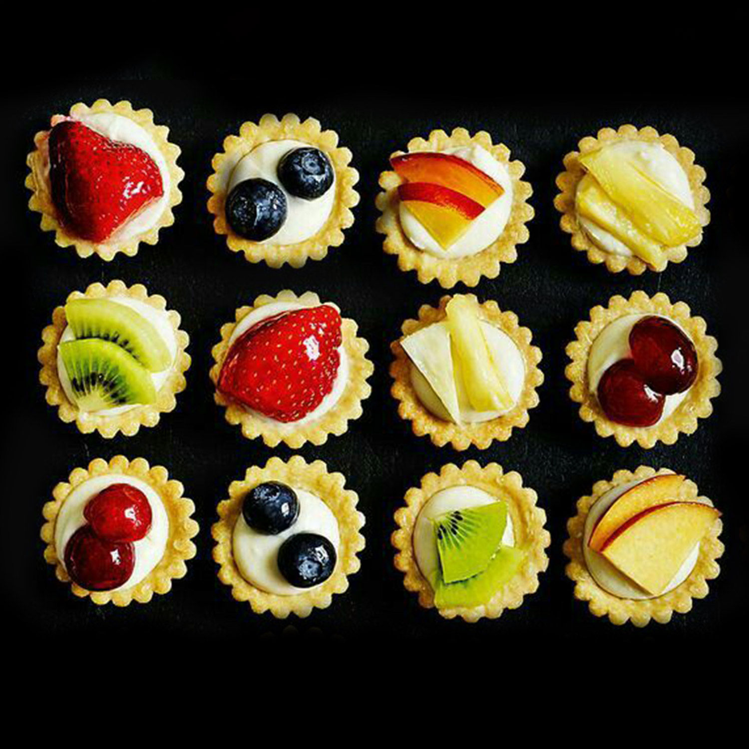 Online Mixed Fruit Mini Tarts Set of 12 Gift Delivery in UAE FNP