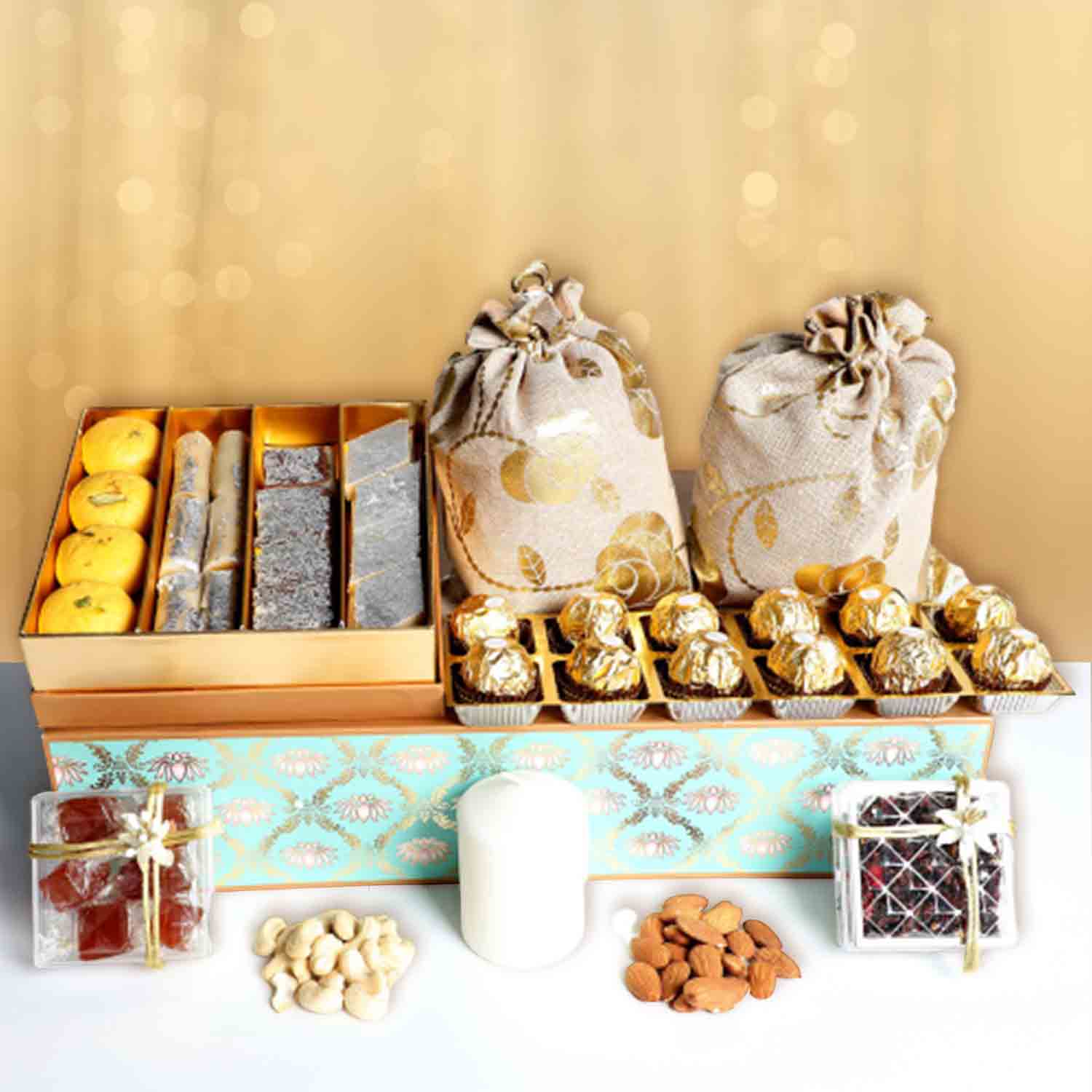 Order Happy Diwali Sweet Box Hamper Online | Same-Day Delivery UAE - Fnp.ae