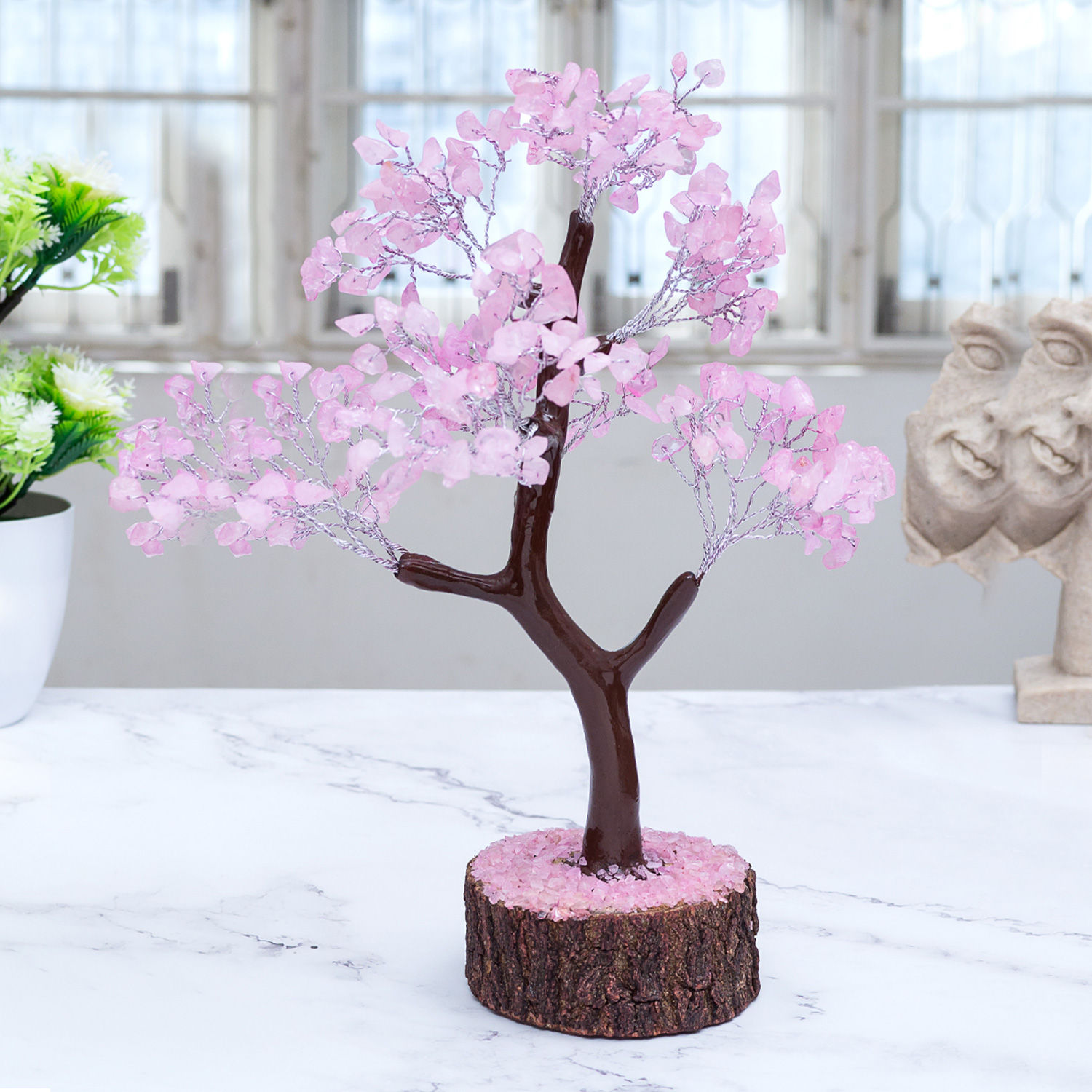 Order Pink Agate Stone Wish Tree Online | Same-Day Delivery UAE - Fnp.ae