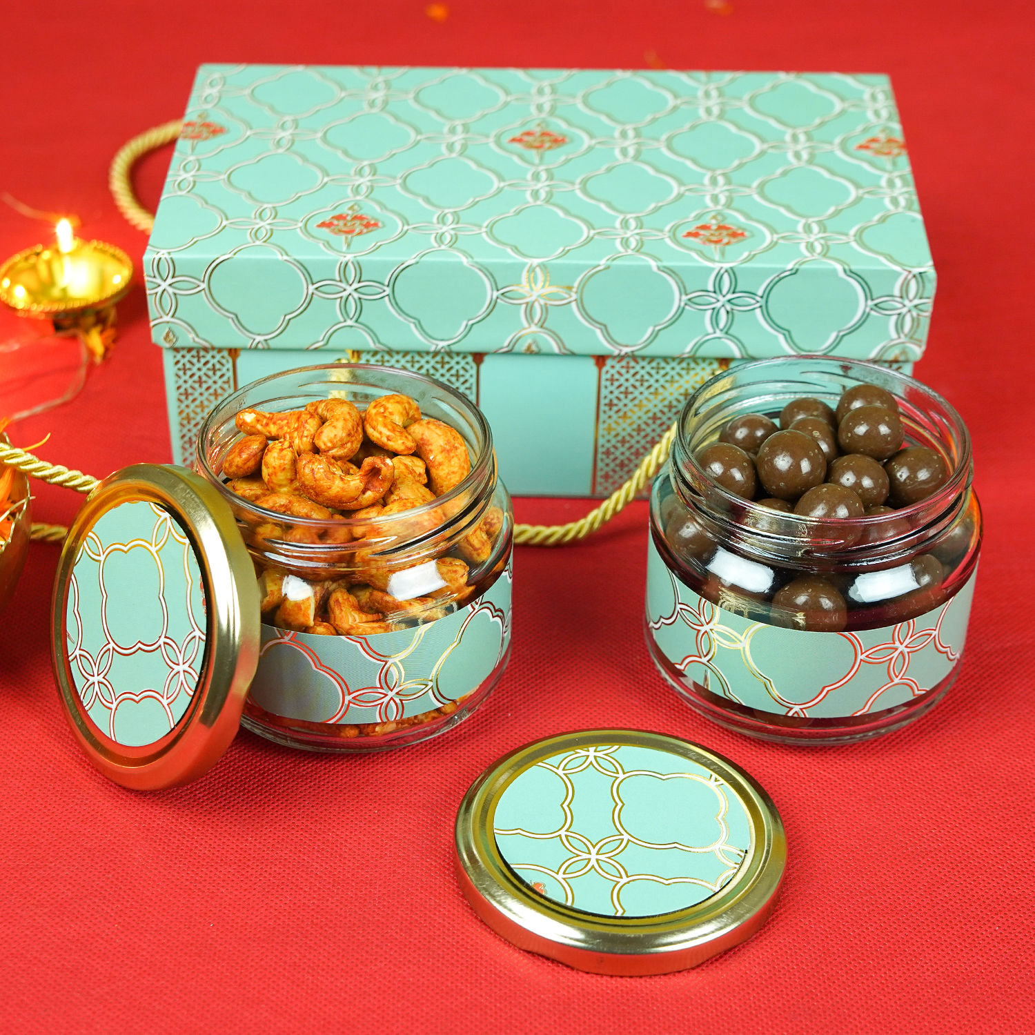 Online Savoury n Chocolate Covered Nuts Box Gift Delivery in UAE FNP