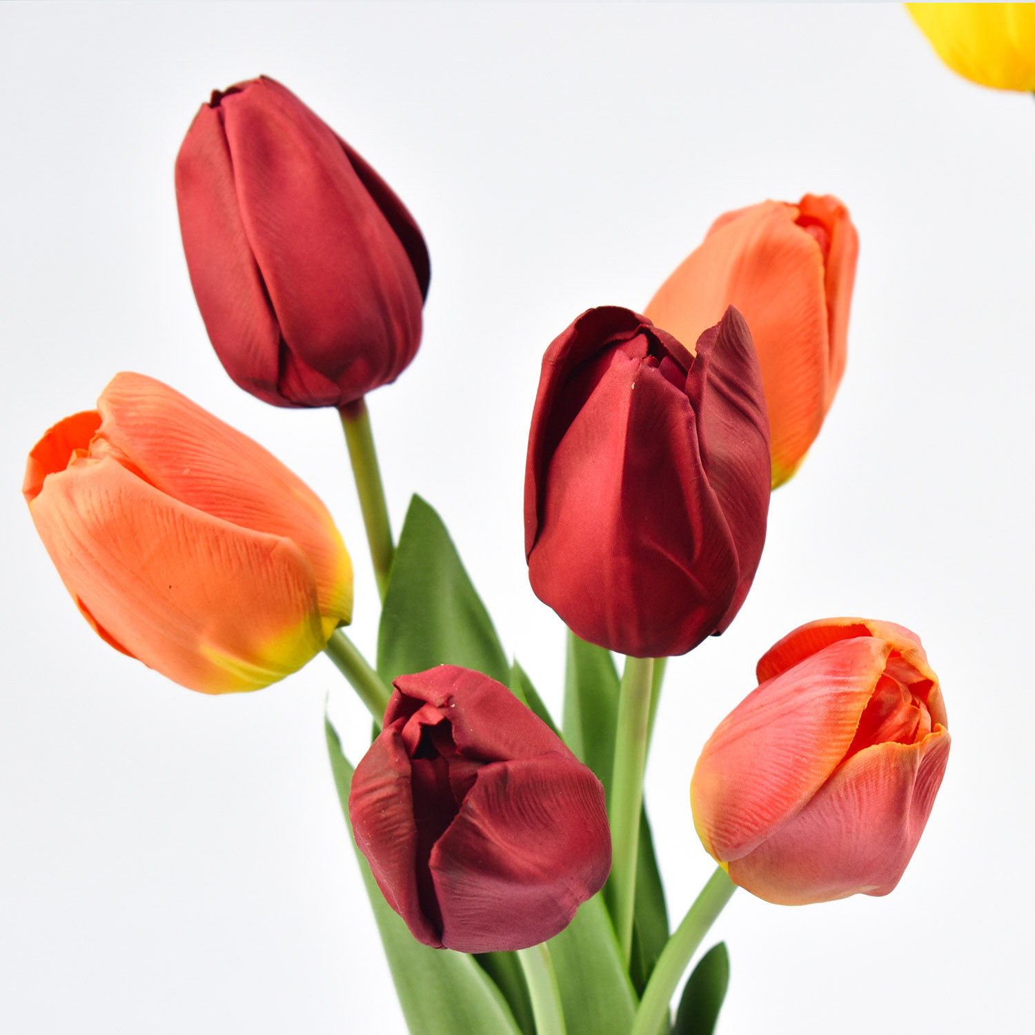 Online Orange and Red Artificial Tulips Gift Delivery in UAE FNP