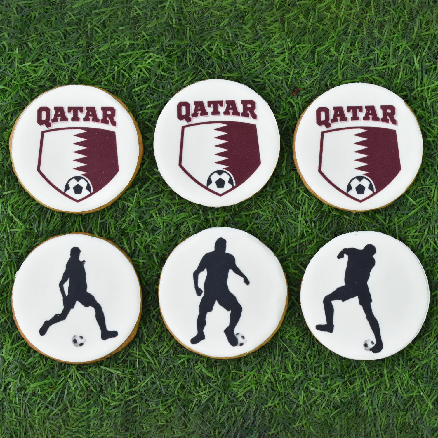 Online Qatar Football Cookies Gift Delivery in UAE FNP