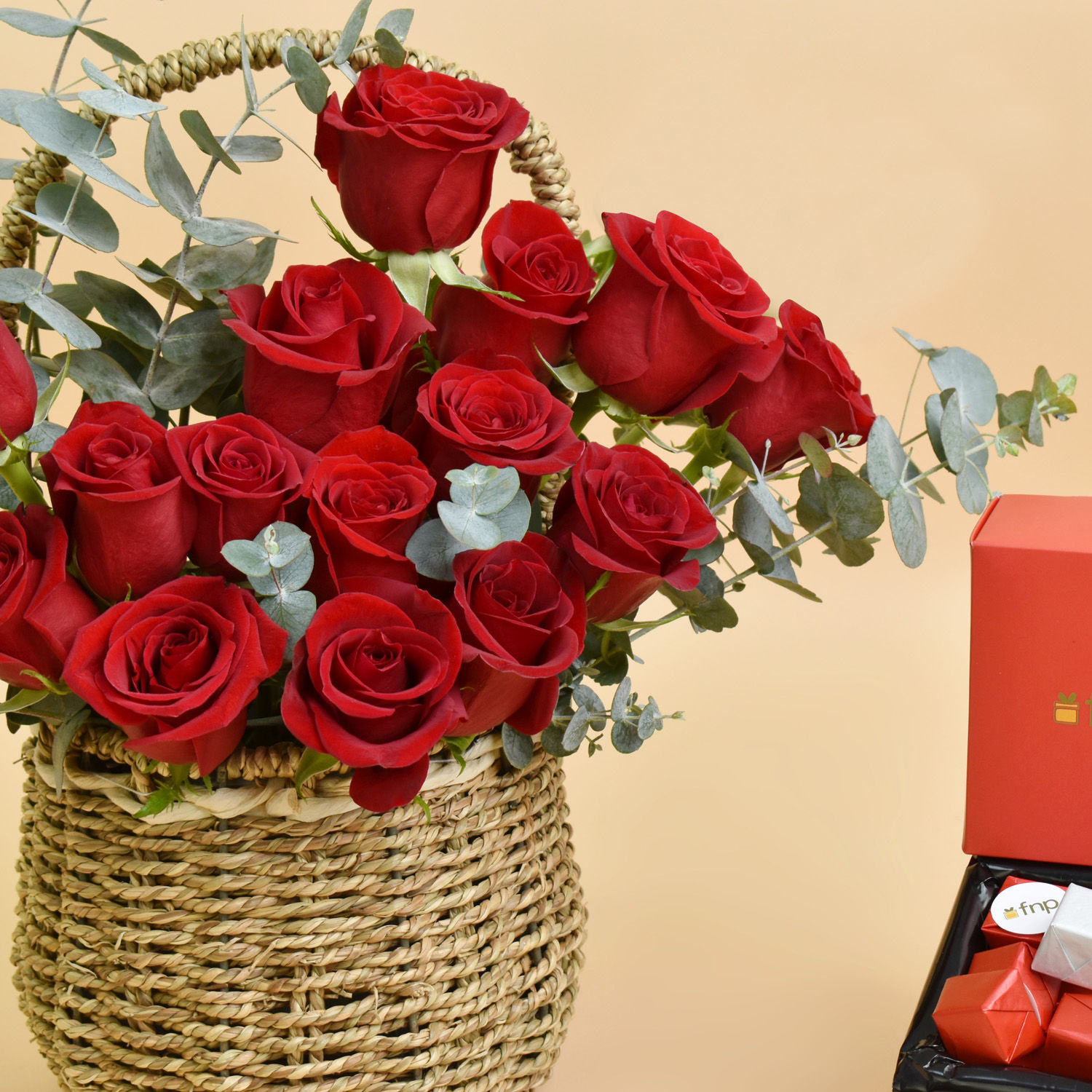 Online Basket Full of Love and Chocolates Gift Delivery in UAE FNP