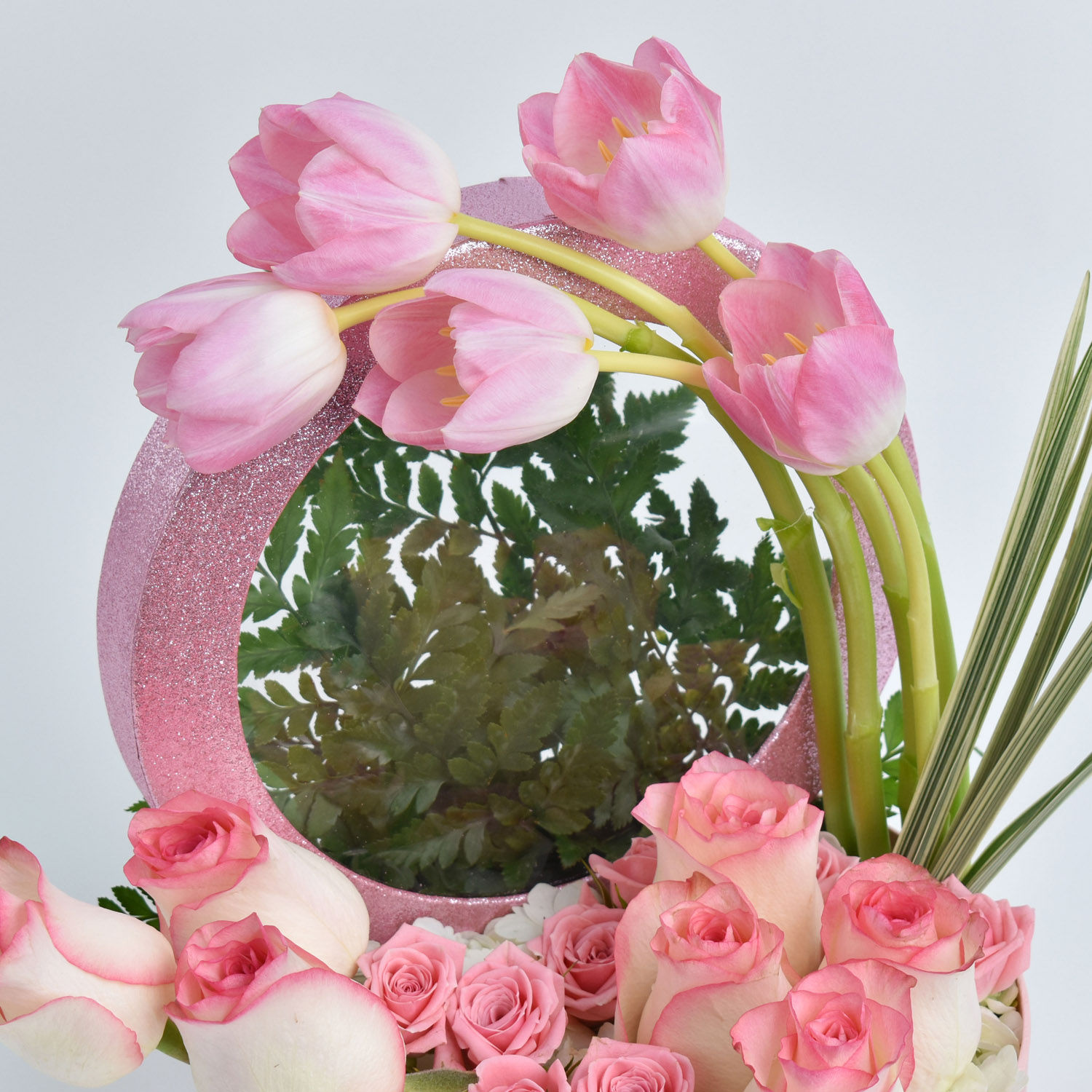 Online Tulips and Roses Box Gift Delivery in UAE FNP