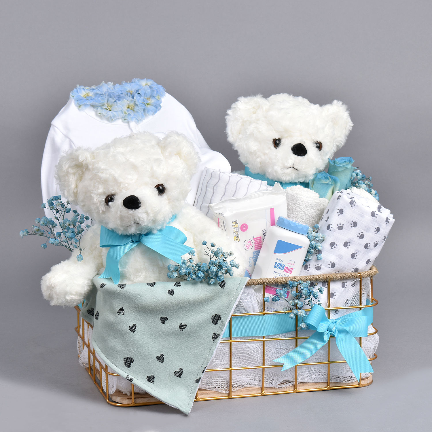 Online Double Joy New Born Baby Hamper For Twins Gift Delivery in UAE FNP