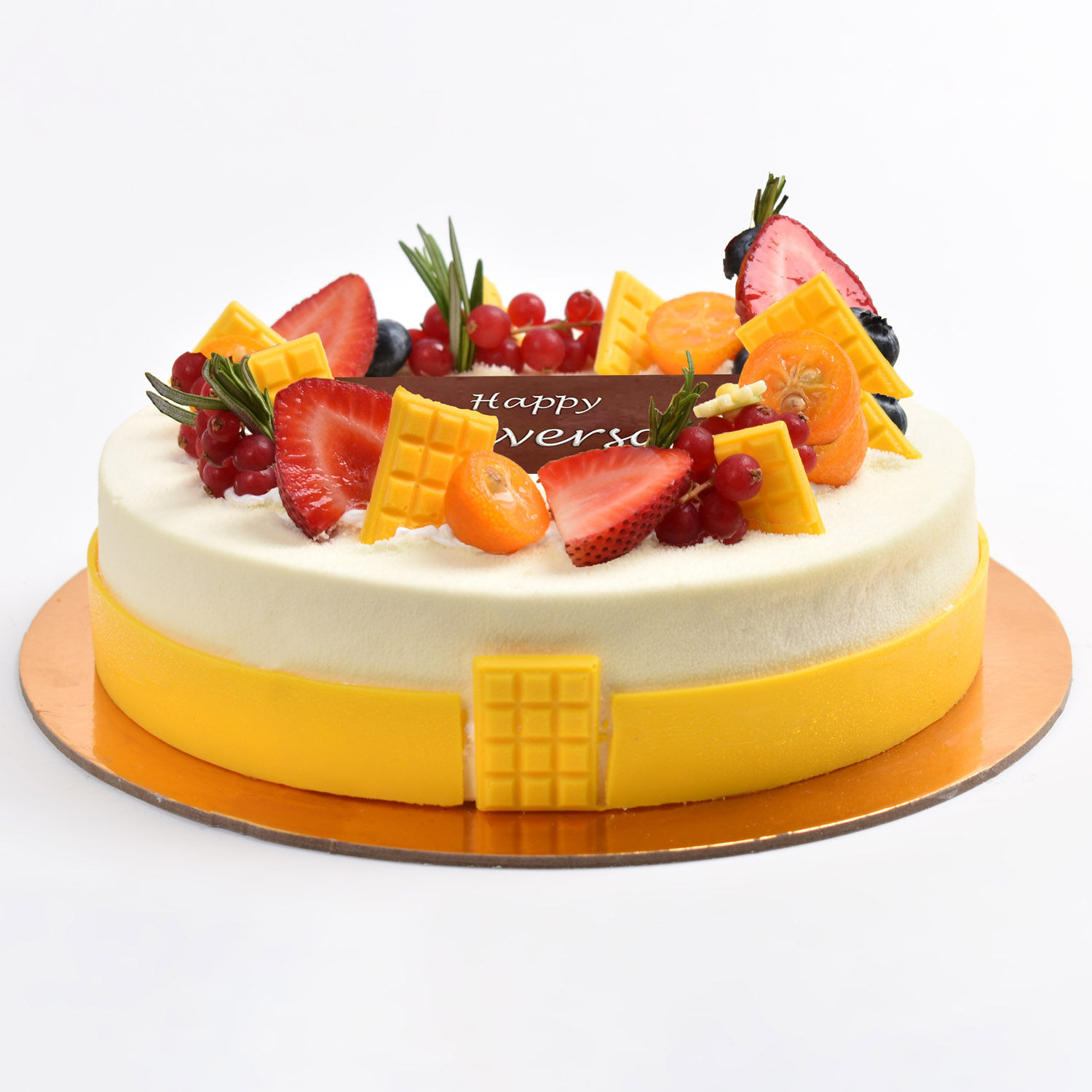 Online 500 grams Vanilla Berry Cake For Anniversary Gift Delivery in