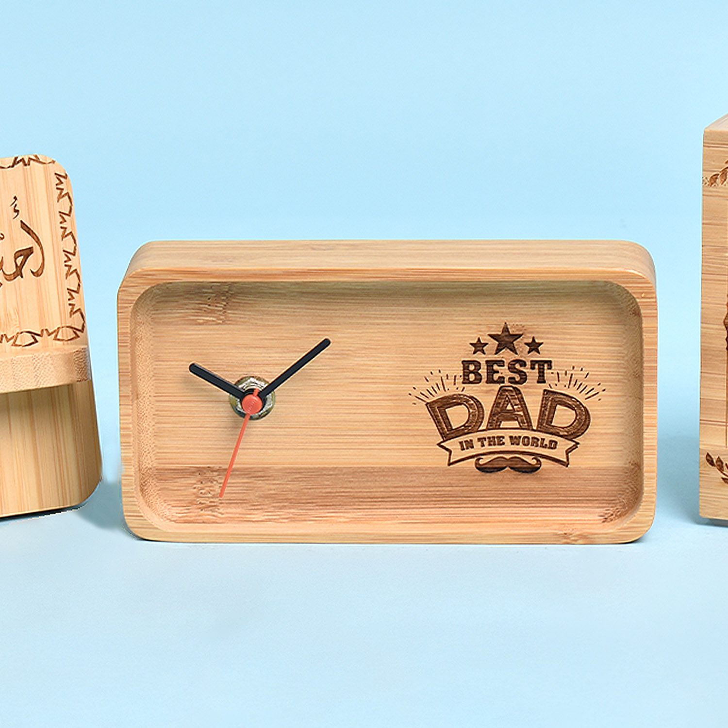 Online Personalised Wooden Desk Organizer for Dad Gift Delivery in UAE
