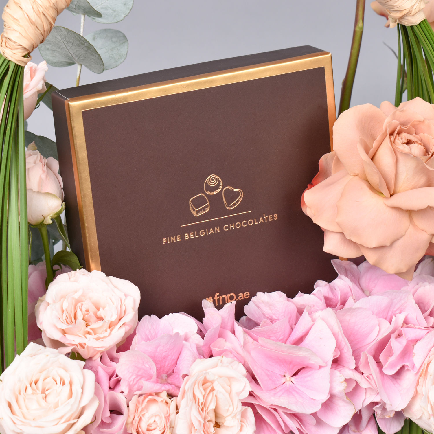 Online Natures Basket of Flowers with Chocolates Gift Delivery in UAE FNP