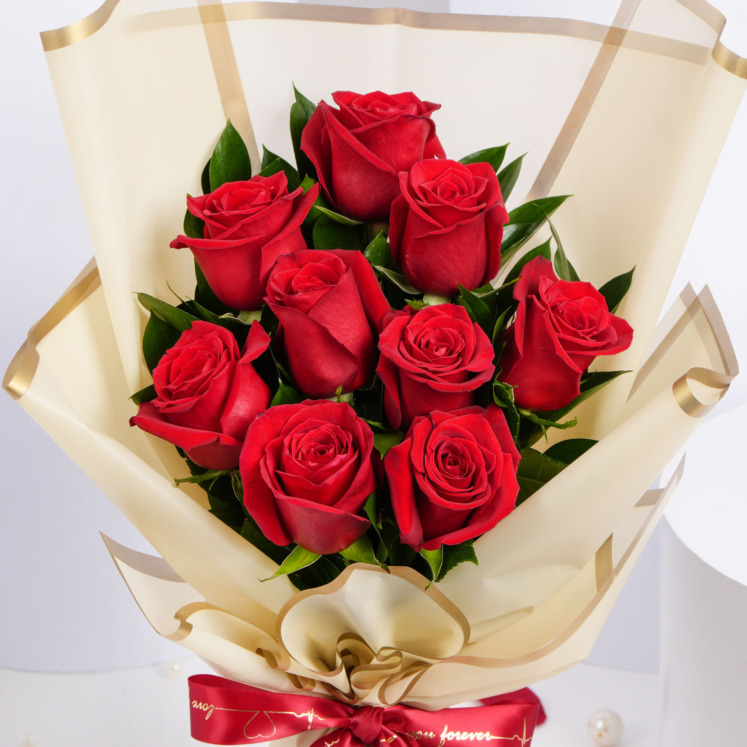 Order Love Expression Valentine 9 Roses Online | Same-Day Delivery UAE ...