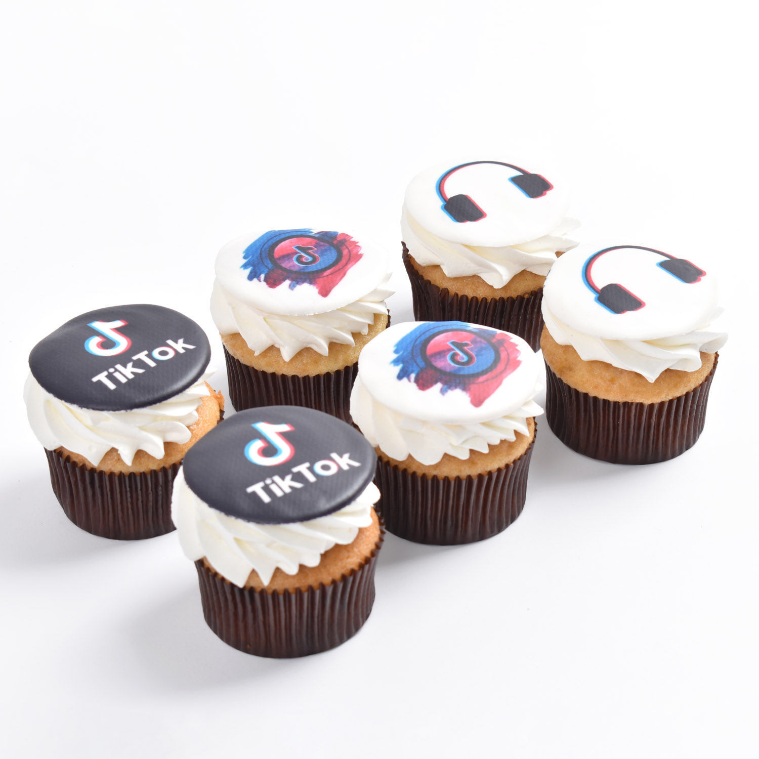 Online Tik Tok Cupcakes 6 Pcs Gift Delivery in UAE FNP