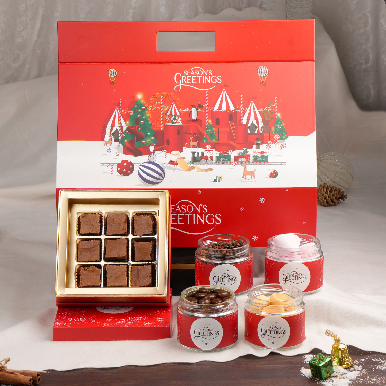 Online New Year Chocolates Treat Hut Box Gift Delivery in UAE FNP