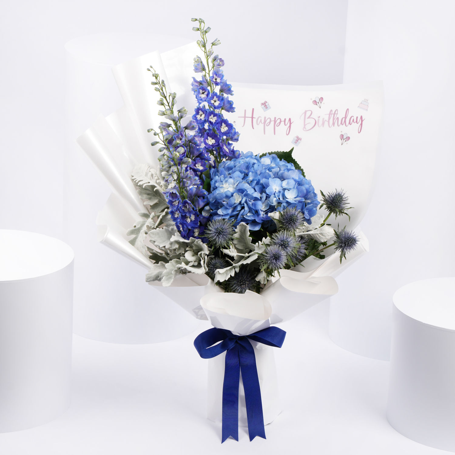 Blue Birthday Roses Order Birthday Wishes Blue Flowers Bouquet Online | Same-Day Delivery ...