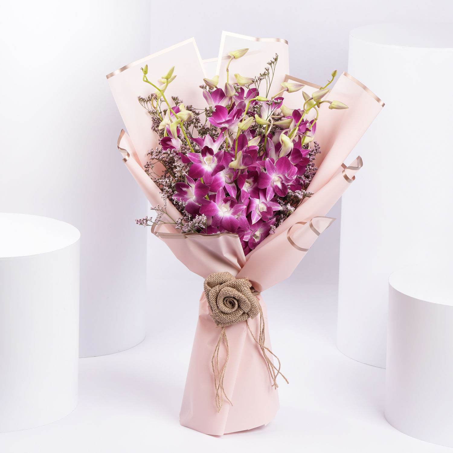Order Pink Orchids Bouquet Online | Same-Day Delivery UAE - Fnp.ae
