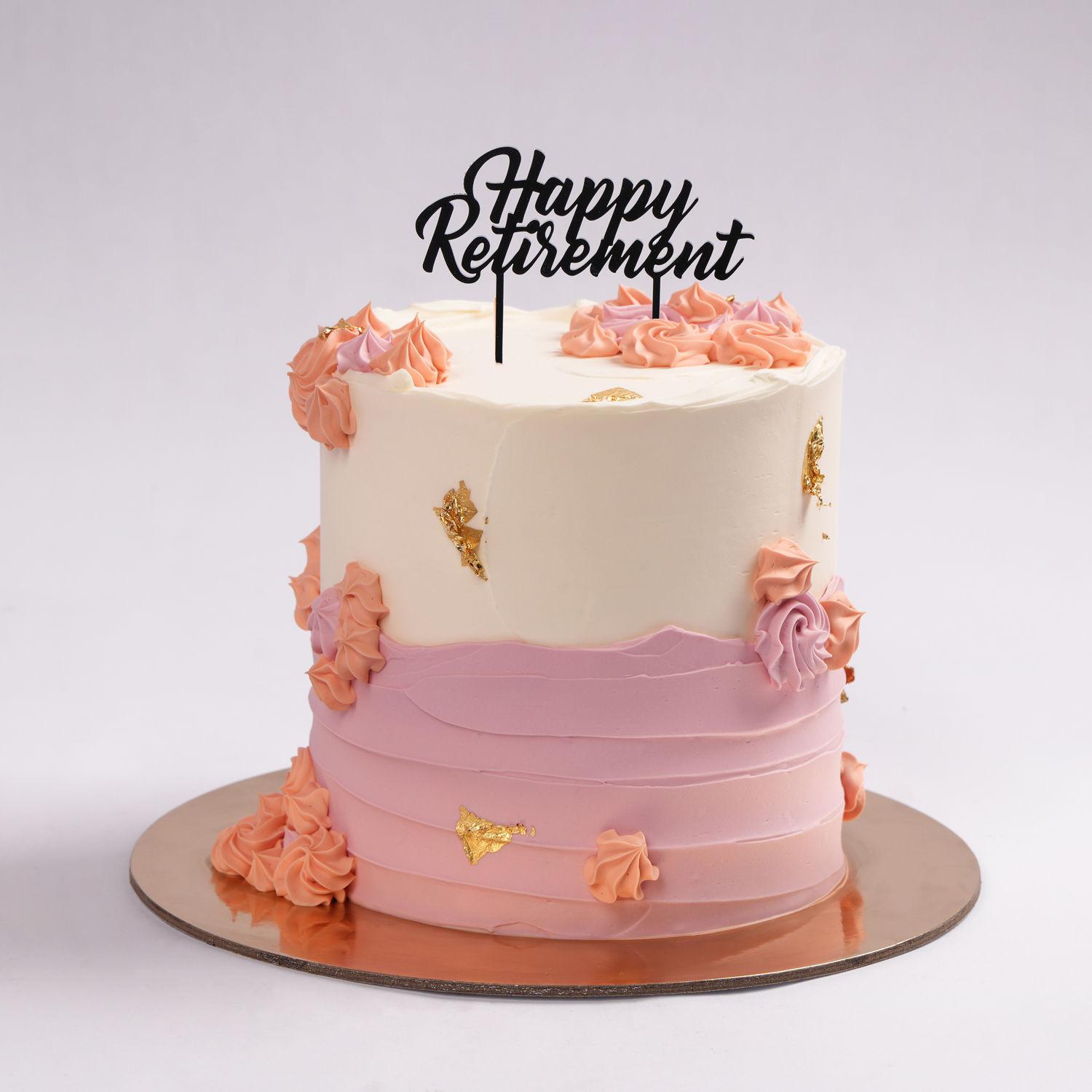 Online Pastel Elegance Retirement Chocolate Cake Gift Delivery in UAE FNP