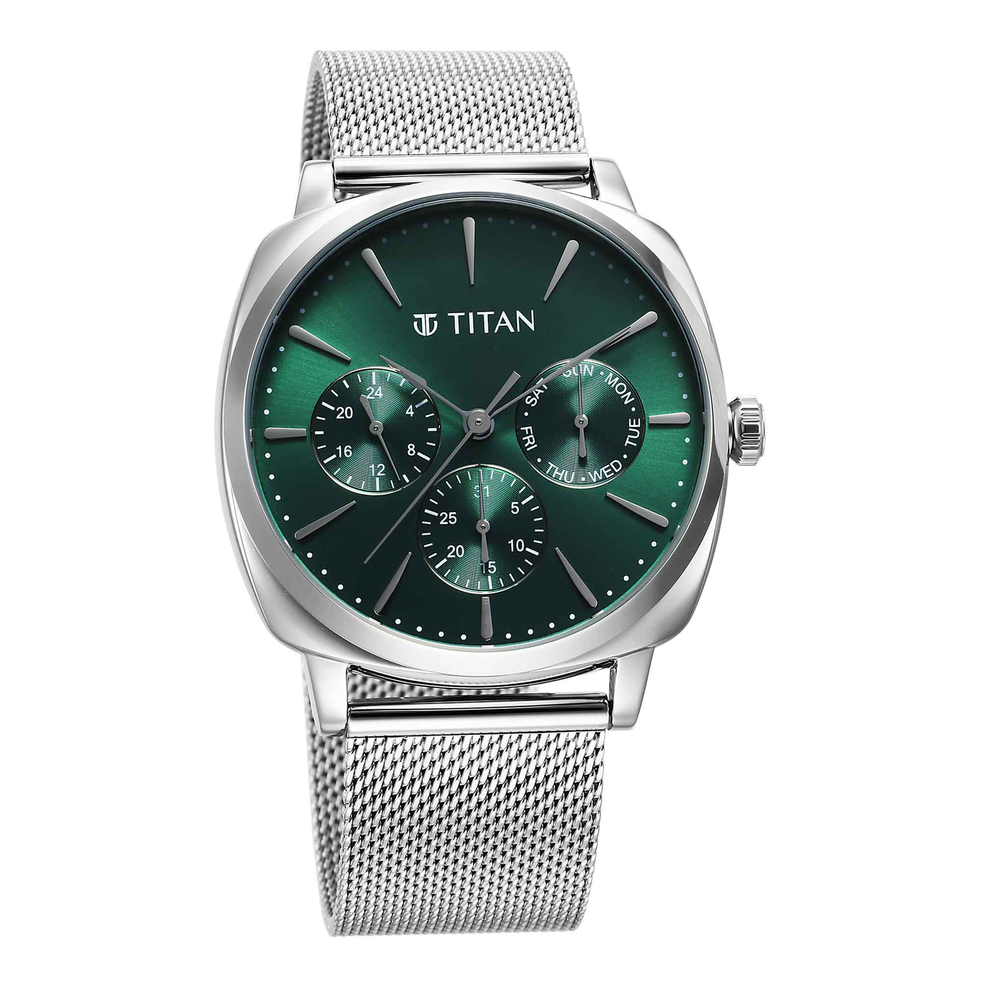 Order Titan Classic Green Dial Watch Gift For Him Online | Same-Day ...
