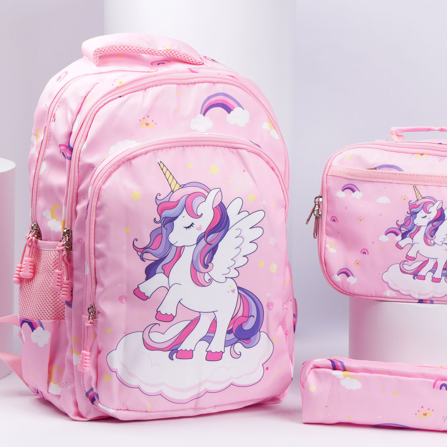 Personnalisé Enfants Sac à Dos Nom Personnalisé Licorne Filles À L'École Sac EBa - Foto 5